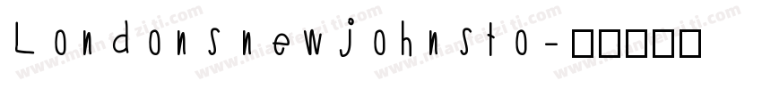 Londons new johnsto字体转换
